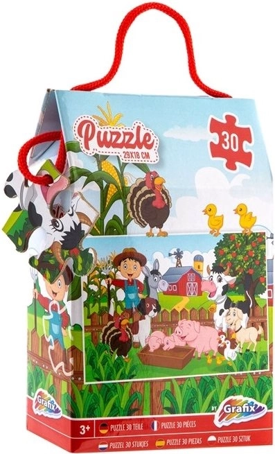 GRAFIX Puzzle Vie à la ferme 30 pièces
