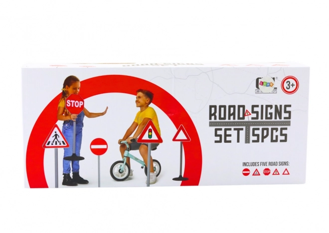 Ensemble de panneaux de signalisation pour l'enseignement 5 pièces 70 cm