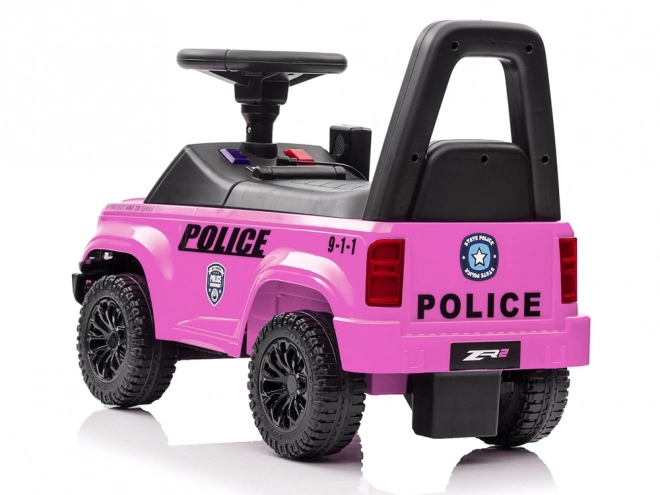 Trottinette Police rose pour enfants
