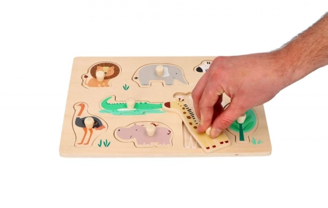 Puzzle en bois avec poignées Safari