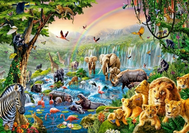 Puzzle 500 pièces JUNGLE RIVER (CASTORLAND)
