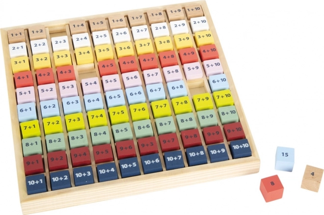Table d'addition éducative en bois