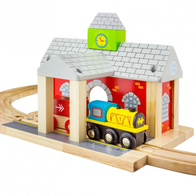 Grande gare en bois