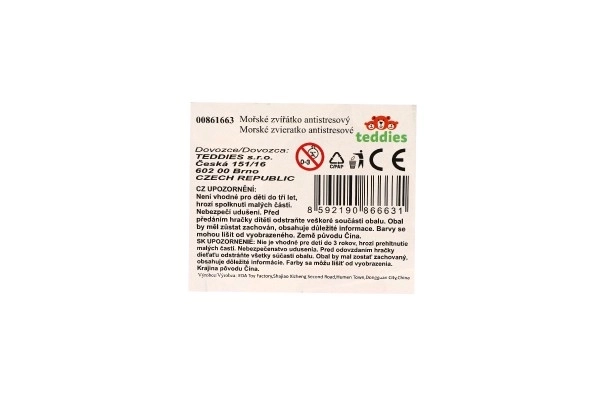 Poulpe antistress avec ventouses