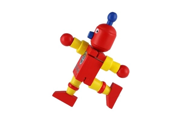 Robot en bois 12cm à partir de 18 mois - 1 pièce