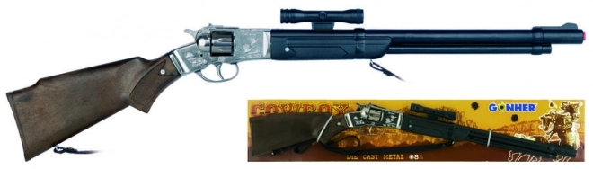 Fusil cowboy avec télescope 8 coups