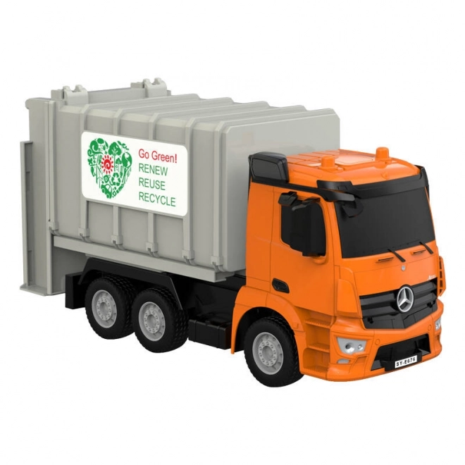RC camion-benne télécommandé 1:26 Double Eagle (orange) Mercedes-Benz Antos E676-003