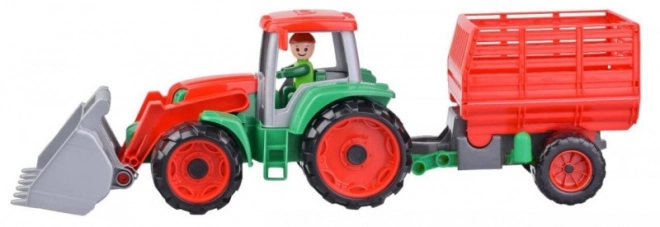 Auto Truxx tracteur chargeur avec remorque à foin avec figurine en boîte 53x19x16cm 24m+