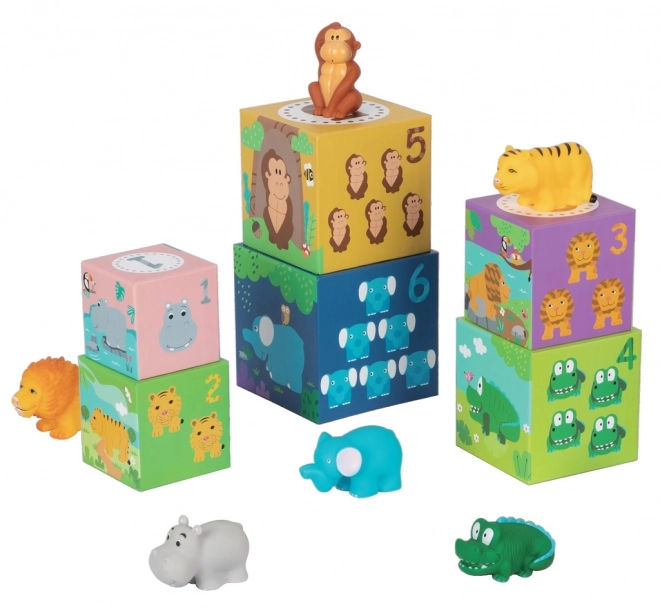 Cubes avec animaux Safari pour enfants par 2Kids Toys