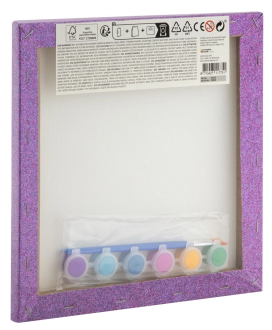 Peinture par numéros sur toile scintillante