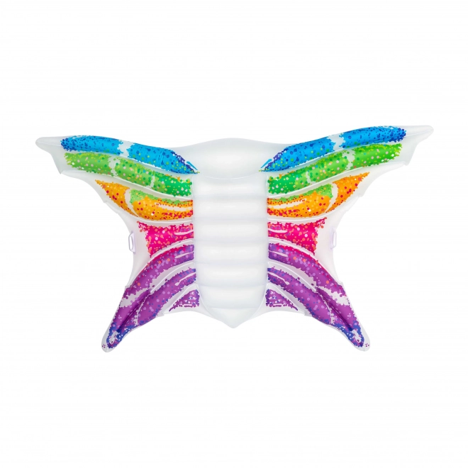 Matelas gonflable - papillon arc-en-ciel, 294x193 cm