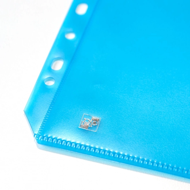 Enveloppe en plastique bleue avec fermeture euro et zip format A4