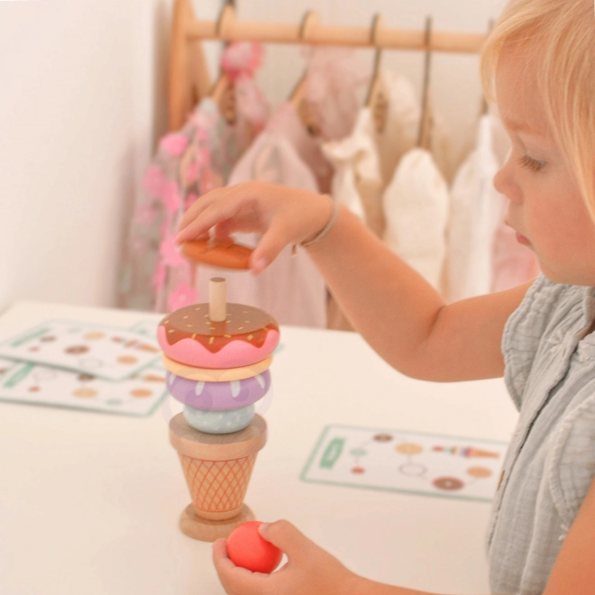 Crèmes glacées en bois Woopie Green pâtisserie Montessori