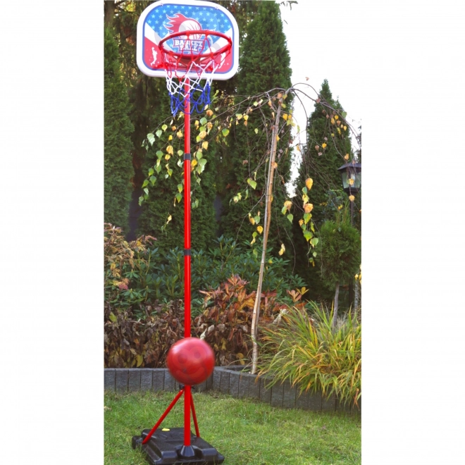 Ensemble de basketball WOOPIE avec support et ballon