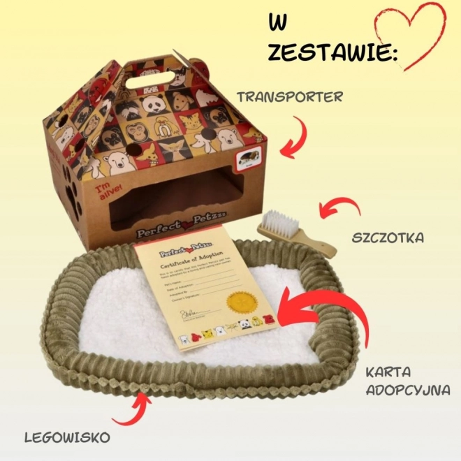 Chiot saint-bernard en peluche respirant