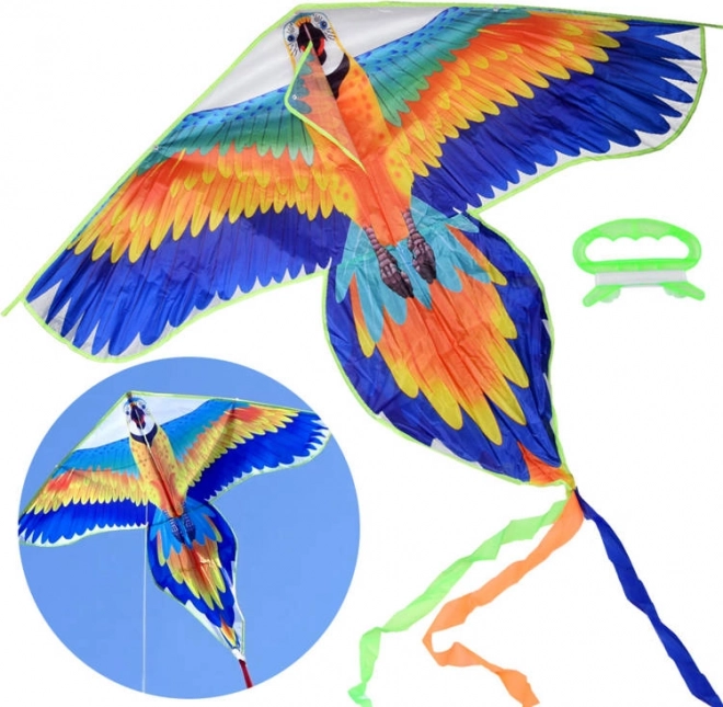 Cerf-volant léger coloré perroquet ara