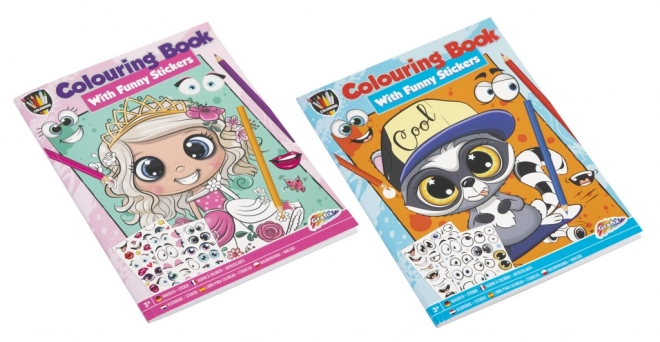 Livret de coloriage avec autocollants
