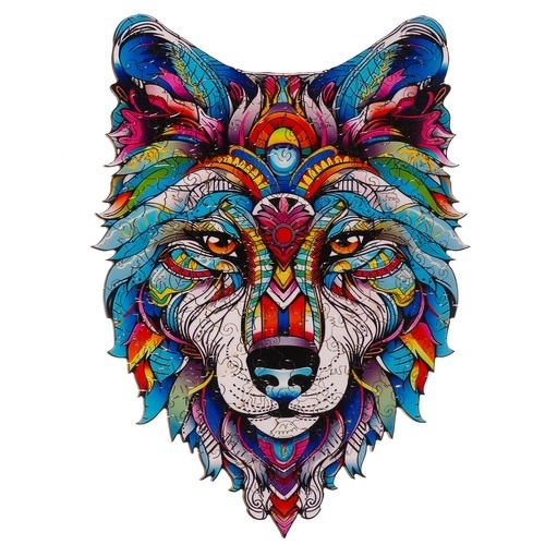 Puzzle en bois krüzzel Loup