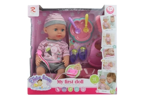 Poupée Bébé 32 cm avec Accessoires et Sons