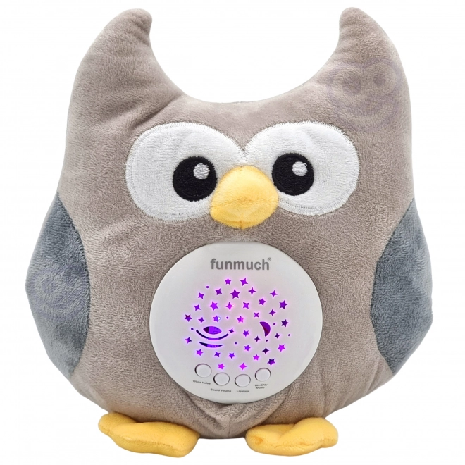 Berceuse peluche hibou avec projecteur 2 en 1 - 10 berceuses