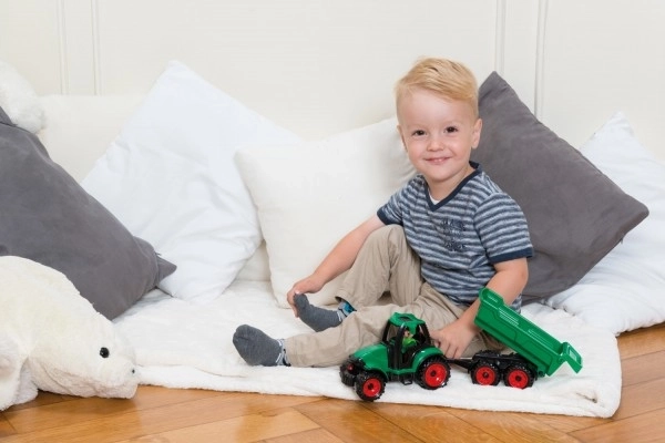 Auto Truckies tracteur avec remorque en plastique 32cm avec figurine en boîte 24m+