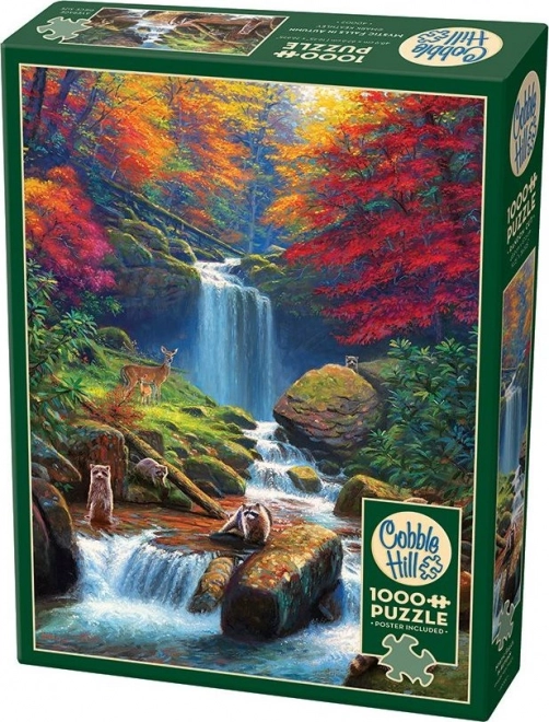Puzzle Chutes mystérieuses en automne 1000 pièces