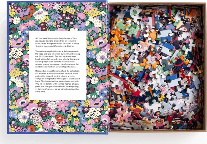 Puzzle carré GALISON Liberty: Tout ce dont tu as besoin, c'est de l'amour 500 pièces