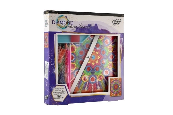 Journal créatif avec diamants - mandala