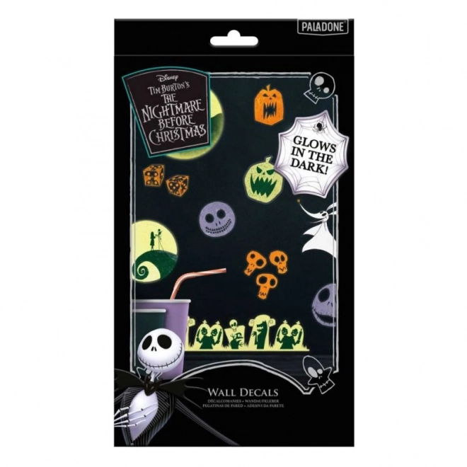 Guirlandes lumineuses de Noël avec autocollants Nightmare Before Christmas