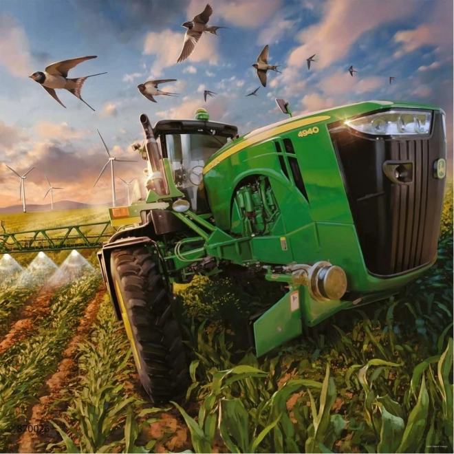 Tracteurs en action : un motif pour les petits passionnés