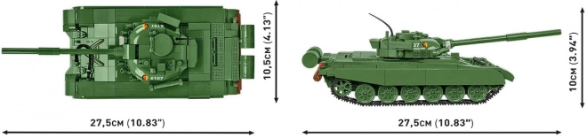 COBI 2625 Forces Armées T-72 (RDA/SOVIÉTIQUE), 1:35, 680 pcs, 1 figurine