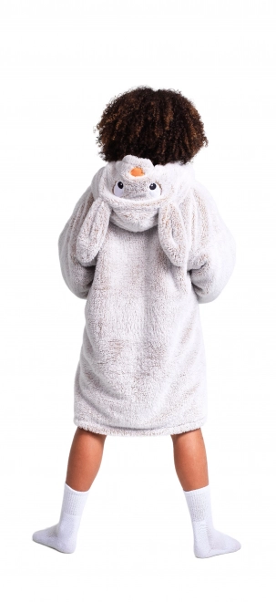 Cozy Noxxiez CH321 Lapin - couverture sweat à capuche chauffante pour la télévision pour enfants 7 - 12 ans