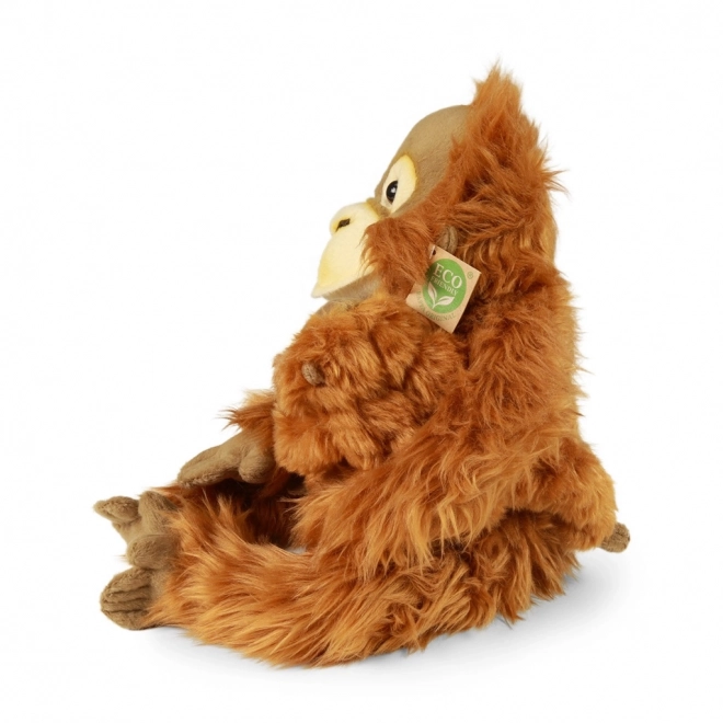 Singe orang-outan en peluche avec bébé 28 cm ÉCOLOGIQUE