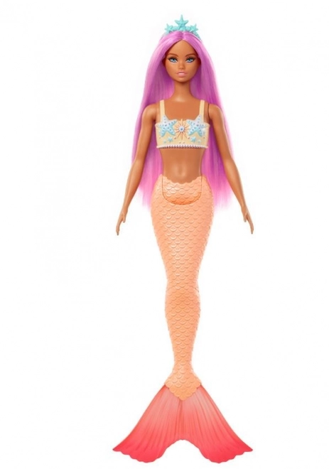Poupée Barbie Sirène avec queue orange