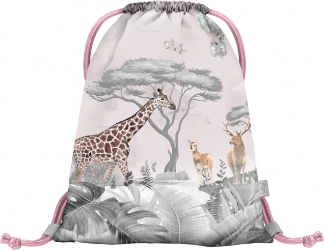 BAAGL Sac à chaussures scolaire Safari