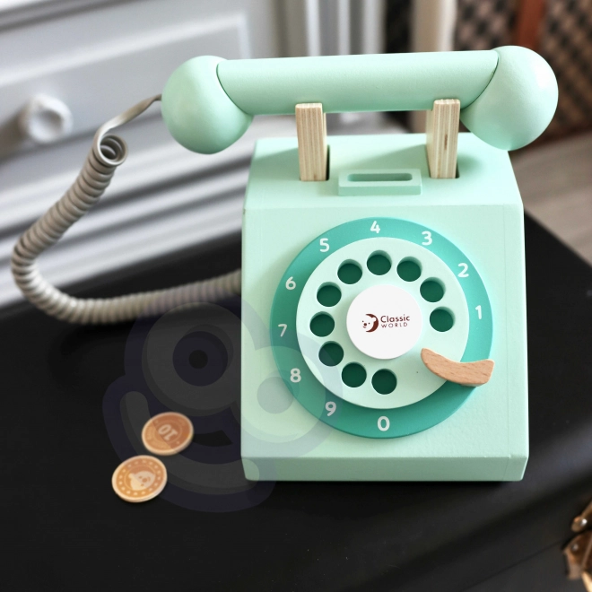 Téléphone en bois classique pour enfants