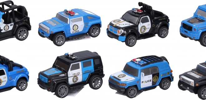 Voiture d'intervention policière à friction 10 cm