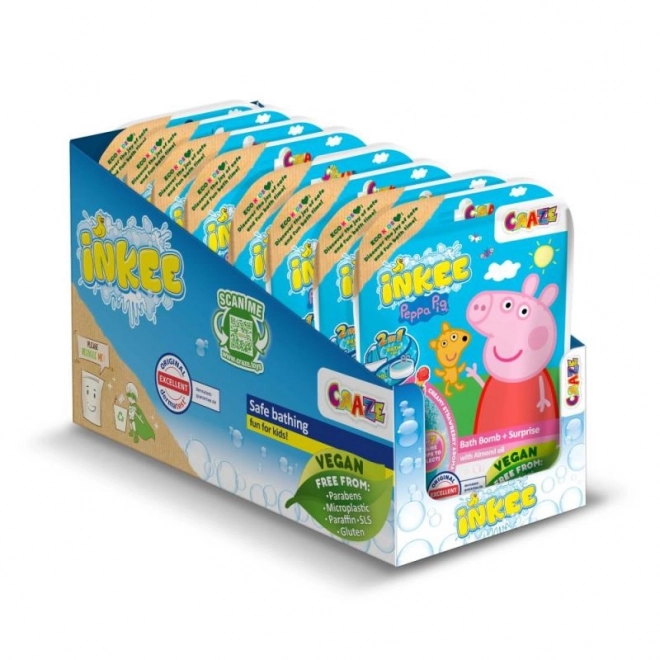 INKEE - Bombe de bain effervescente avec surprise - Peppa Pig