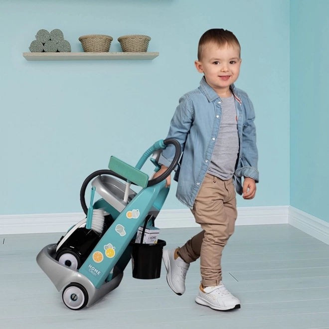 Chariot de nettoyage Smoby avec aspirateur pour enfants