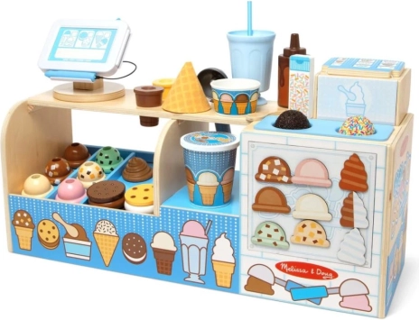 Méga glacier – ensemble en bois pour jouer à la boutique de glaces