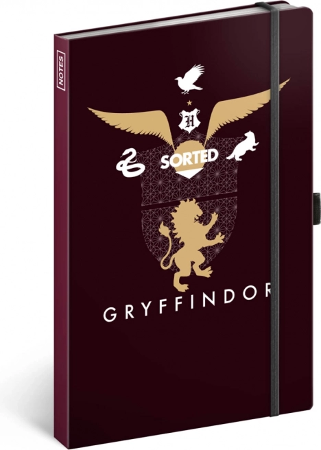 Carnet Harry Potter Gryffondor, ligné 13 × 21 cm
