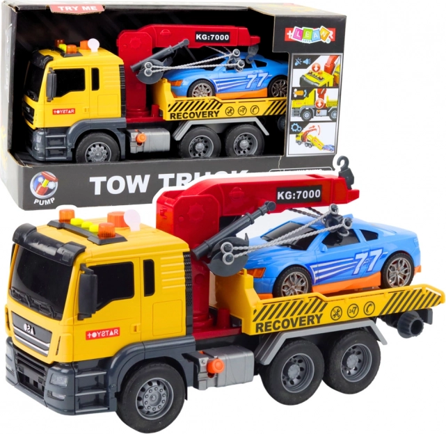 Dépanneuse interactive avec grue et voiture de sport