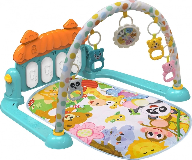 Chipolino tapis d’éveil avec piano Zoo party – Bleu