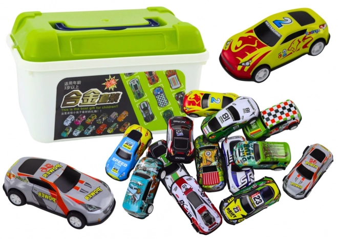 Ensemble de petites voitures dans une valise 30 pcs Voitures