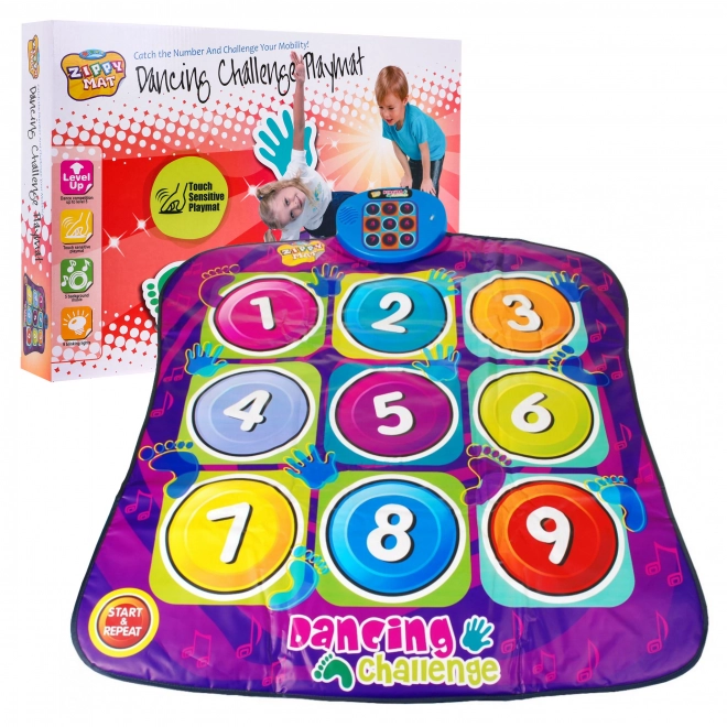 Tapis "Chiffres" pour enfants 3+ Jeu d'équilibre + 5 niveaux Mains Pieds
