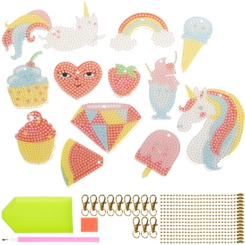 Ensemble de peinture diamantée - porte-clés