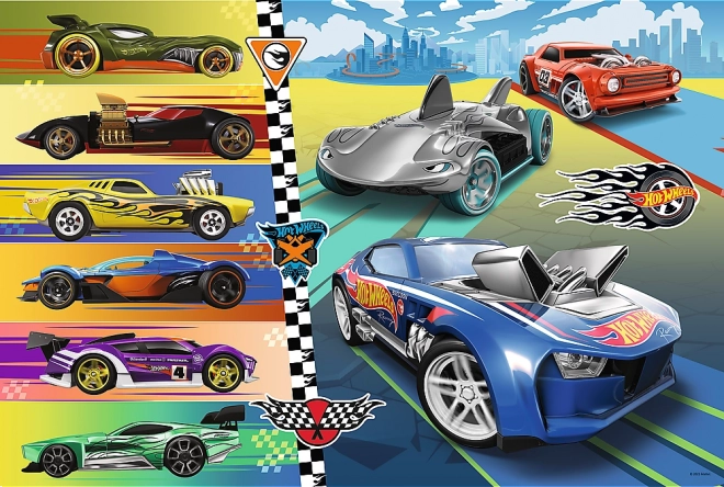 puzzle 24 maxi hot wheels course rapide