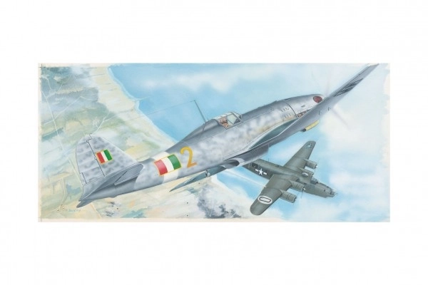 Modèle Fiat G.55 18,9x23,4cm en boîte 31x13,5x3,5cm