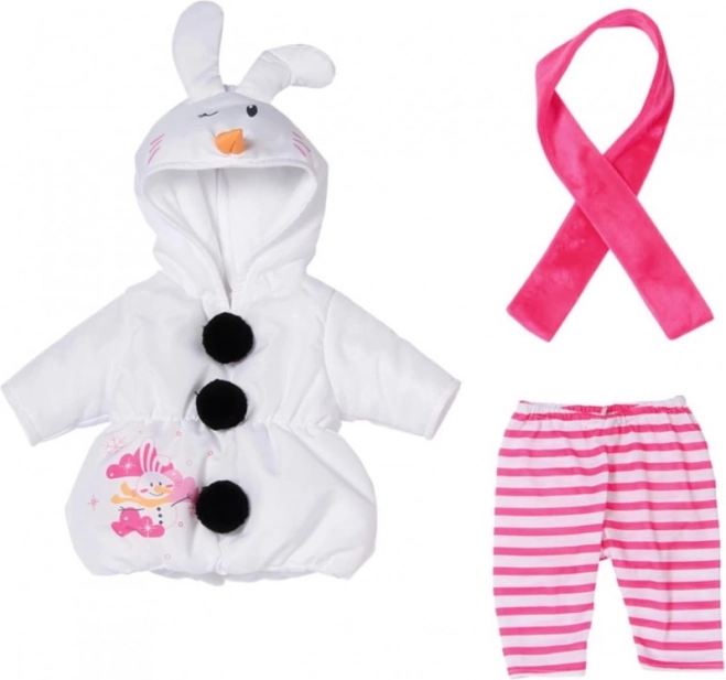 Costume de mode Dolly le Bonhomme de neige pour poupée Baby Born