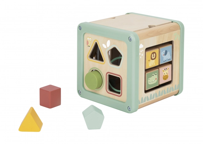 Cube multifonction en bois WOOPIE GREEN